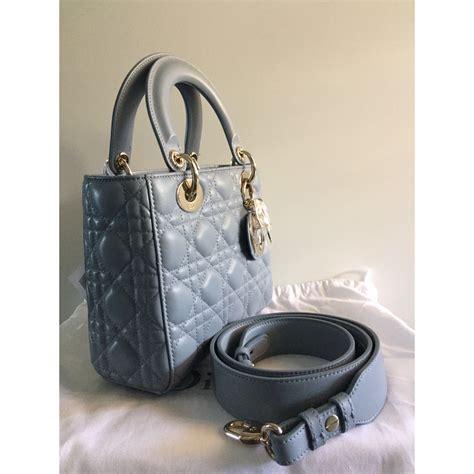 lady dior cloud blue medium|Lady Dior bag.